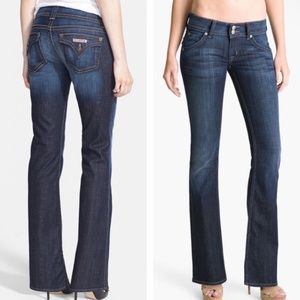 HUDSON Signature Mid Rise Bootcut Flap Jeans 27